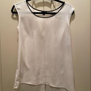 Ann Taylor White and Black Tank Top